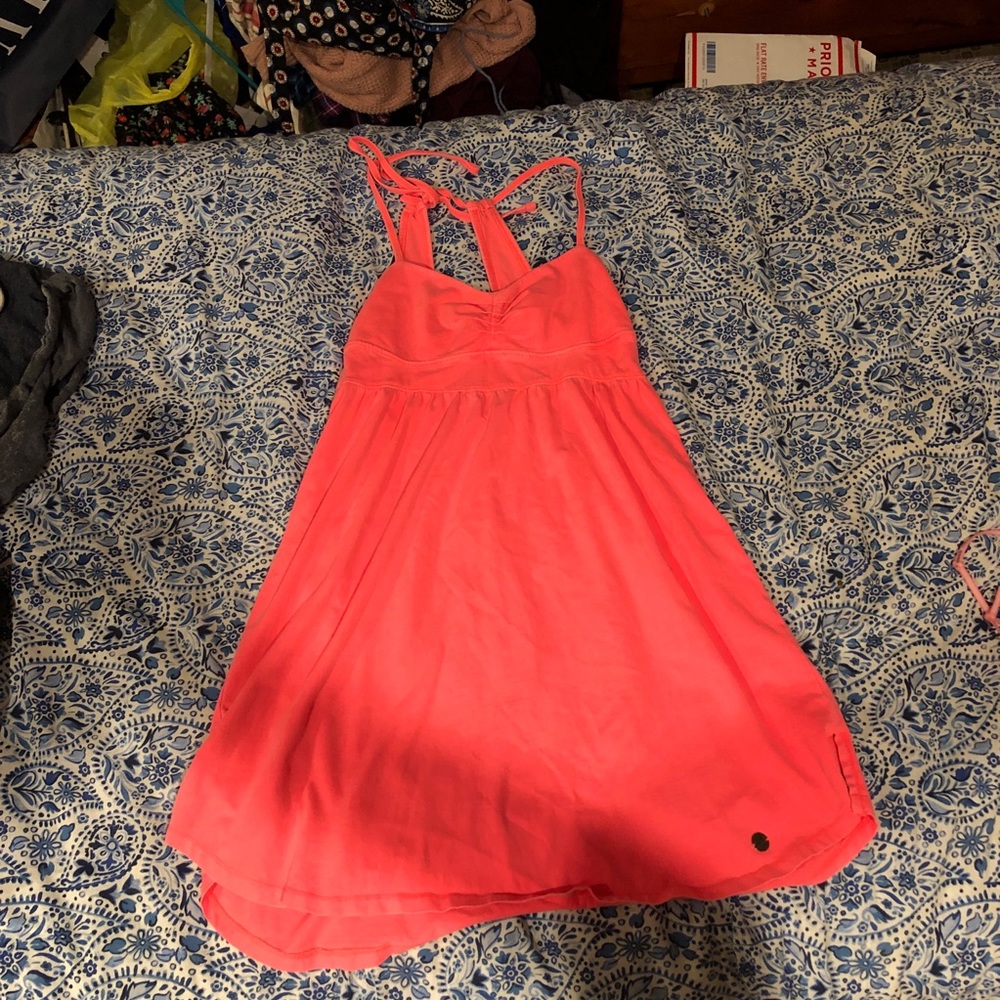 TNA hot pink dress